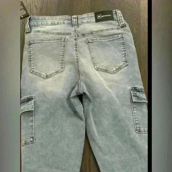 NWT REGENERATION BY CELEBRITY PINK mid rise cargo skinny jeans size 5 juniors - Picture 4 of 6